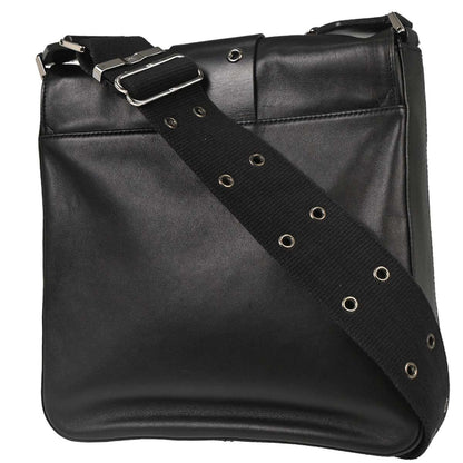 Christian Dior Black Leather Street Chic Shoulder Bag