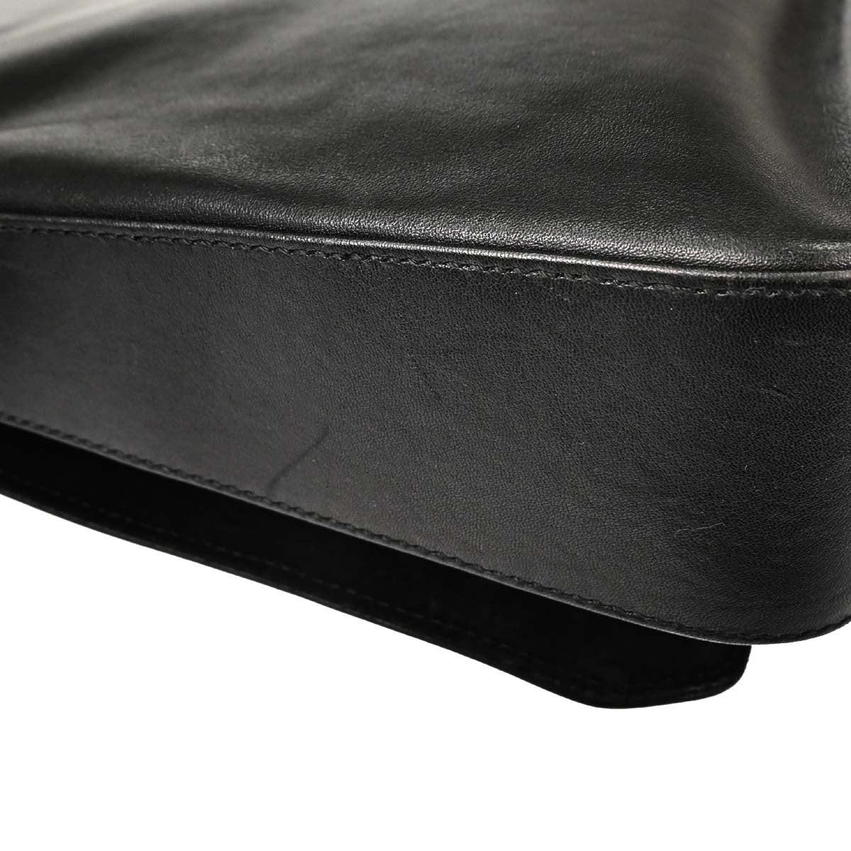 Christian Dior Black Leather Street Chic Shoulder Bag