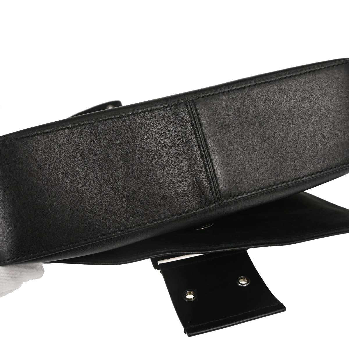 Christian Dior Black Leather Street Chic Shoulder Bag