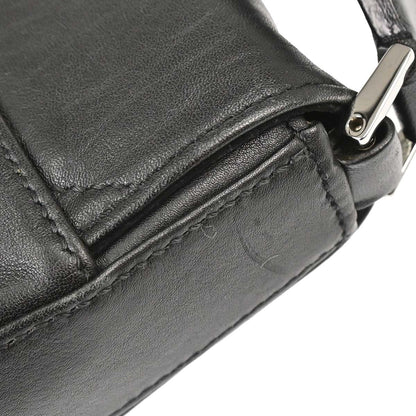 Christian Dior Black Leather Street Chic Shoulder Bag