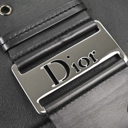 Christian Dior Black Leather Street Chic Shoulder Bag