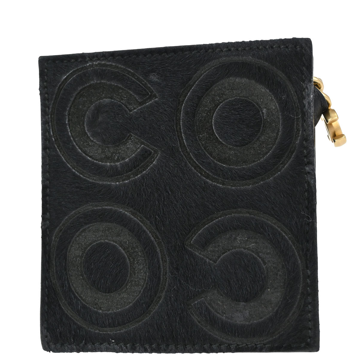 Chanel 2000-2001 Black Pony Hair COCO Pouch Charm