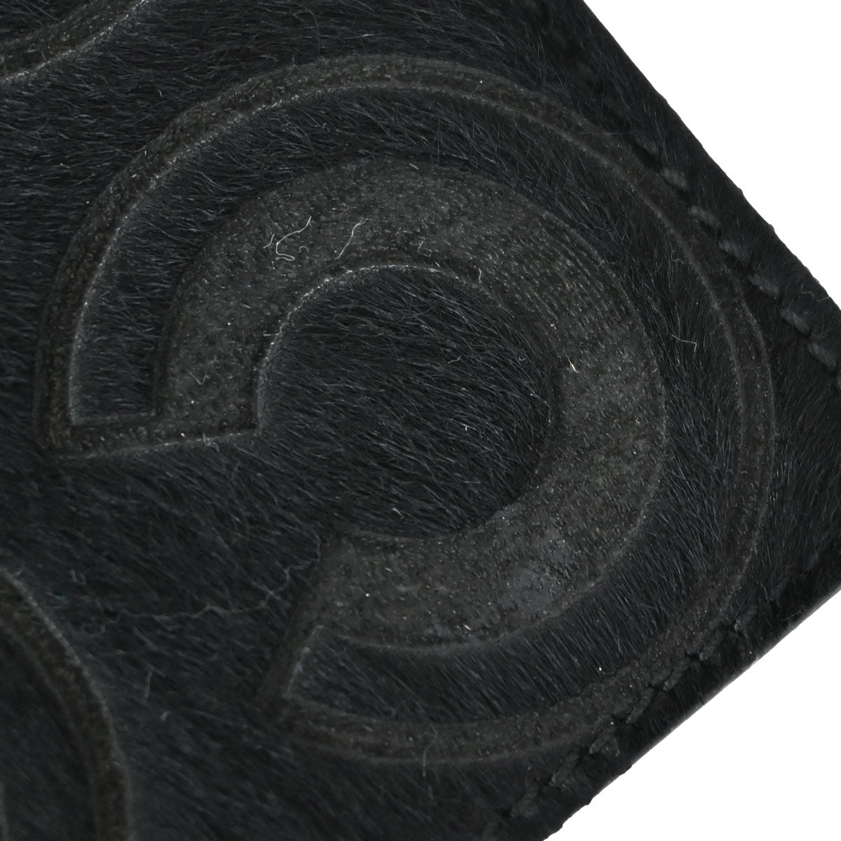 Chanel 2000-2001 Black Pony Hair COCO Pouch Charm