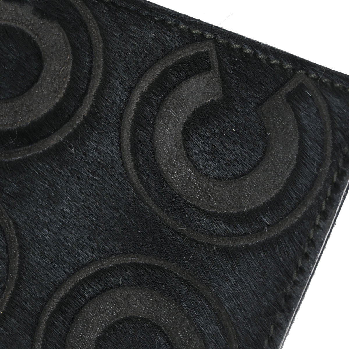 Chanel 2000-2001 Black Pony Hair COCO Pouch Charm