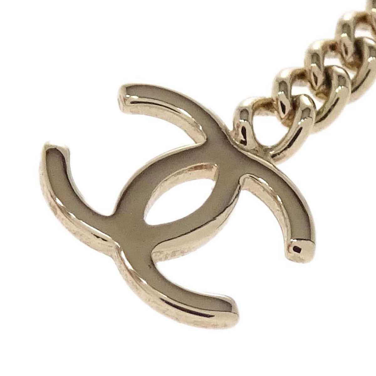 Chanel Dangle CC Pierced Earrings Gold