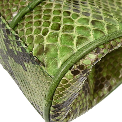 Prada * Green Python Handbag