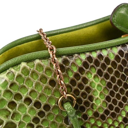 Prada * Green Python Handbag