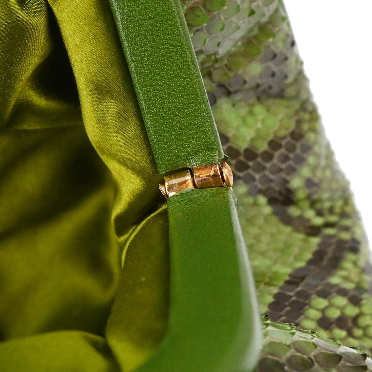 Prada * Green Python Handbag