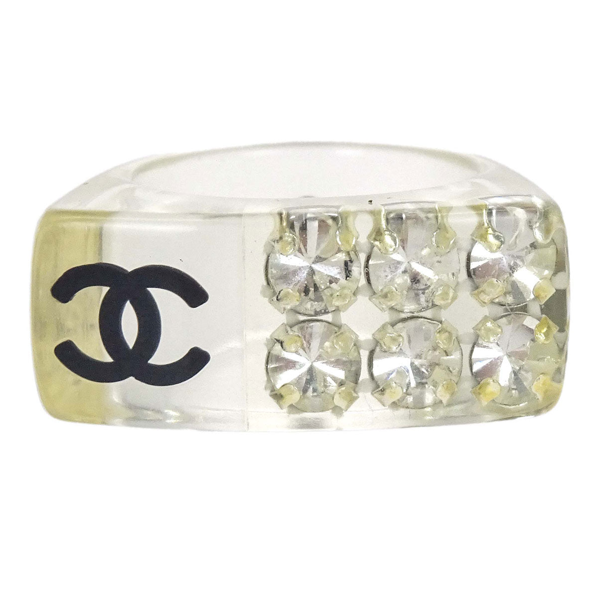 Chanel Ring Clear Acrylic #53 05P