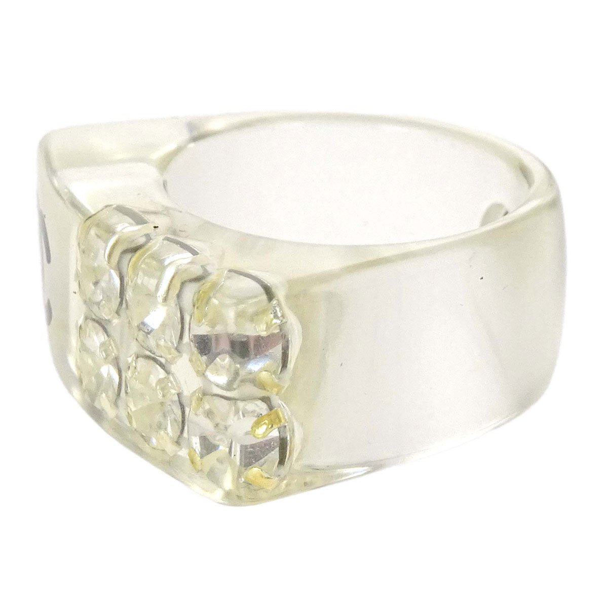 Chanel Ring Clear Acrylic #53 05P