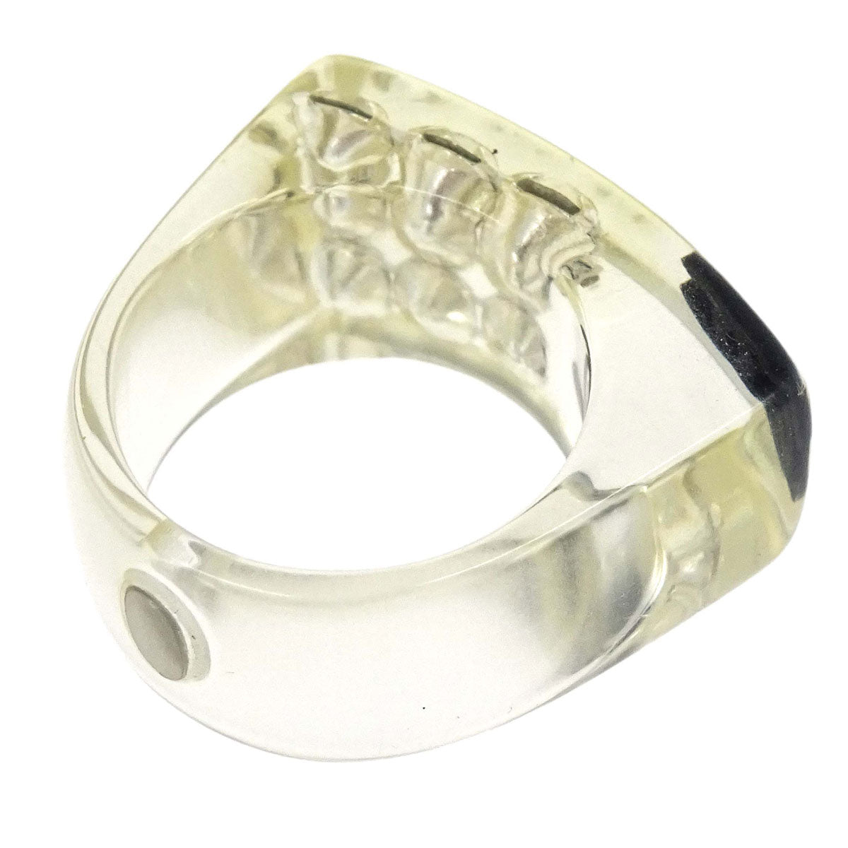 Chanel Ring Clear Acrylic #53 05P