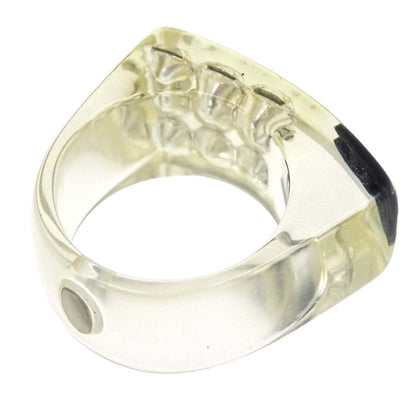 Chanel Ring Clear Acrylic #53 05P
