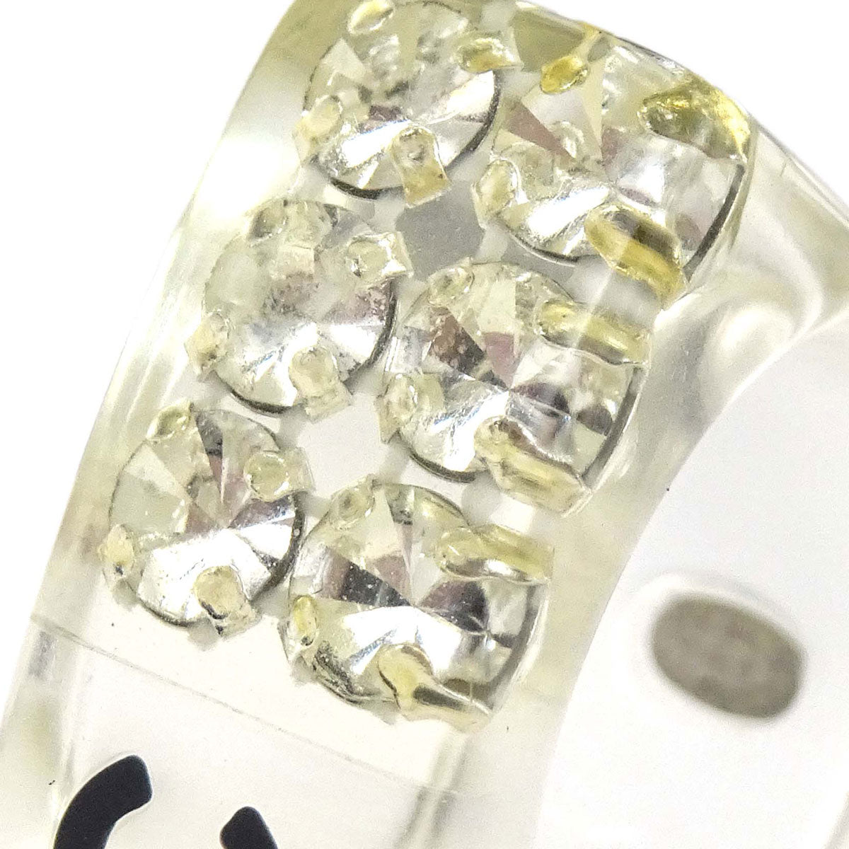 Chanel Ring Clear Acrylic #53 05P