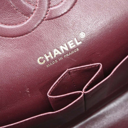 Chanel Black Caviar Skin Medium Classic Double Flap Shoulder Bag