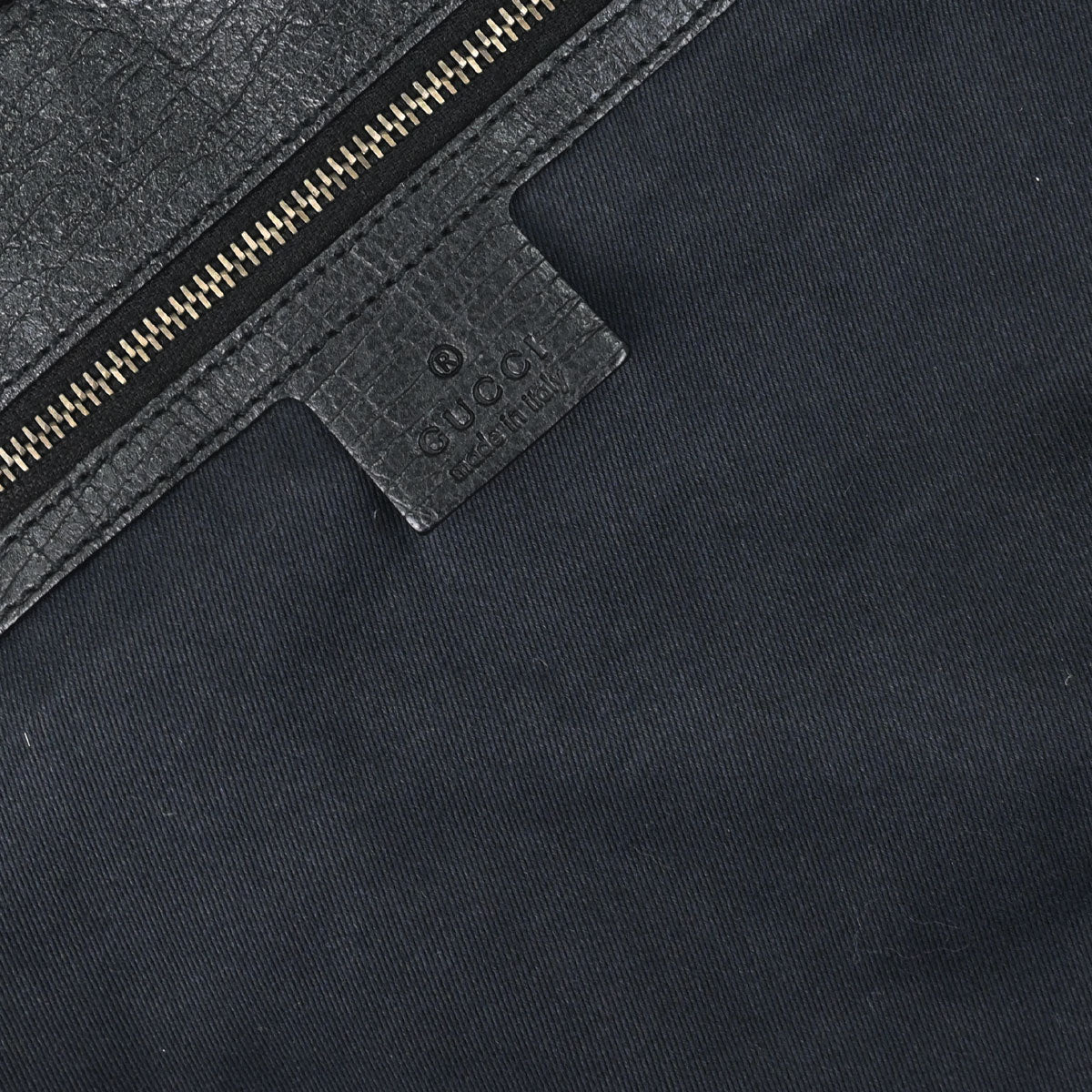Gucci Black Canvas GG Horsebit Hobo Handbag