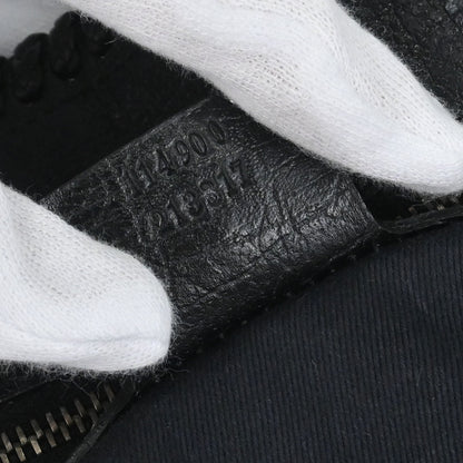Gucci Black Canvas GG Horsebit Hobo Handbag