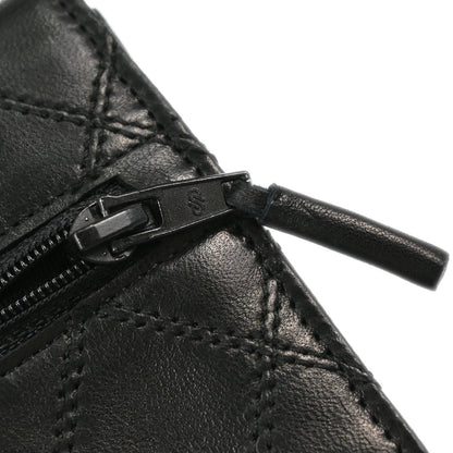 Chanel Black Lambskin Bicolore Long Wallet