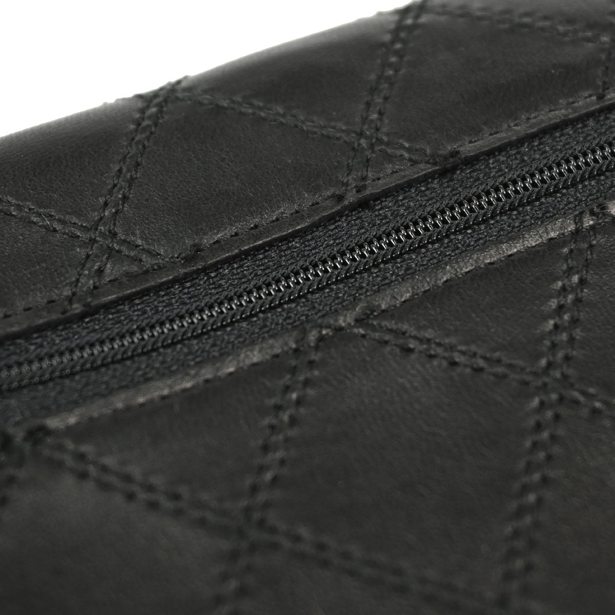 Chanel Black Lambskin Bicolore Long Wallet