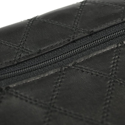 Chanel Black Lambskin Bicolore Long Wallet