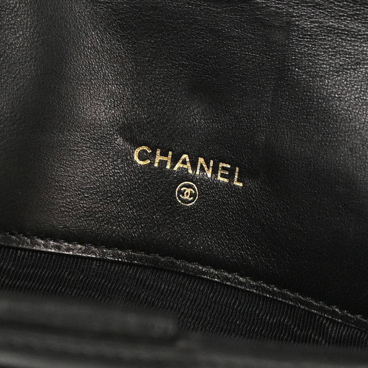 Chanel Black Lambskin Bicolore Long Wallet
