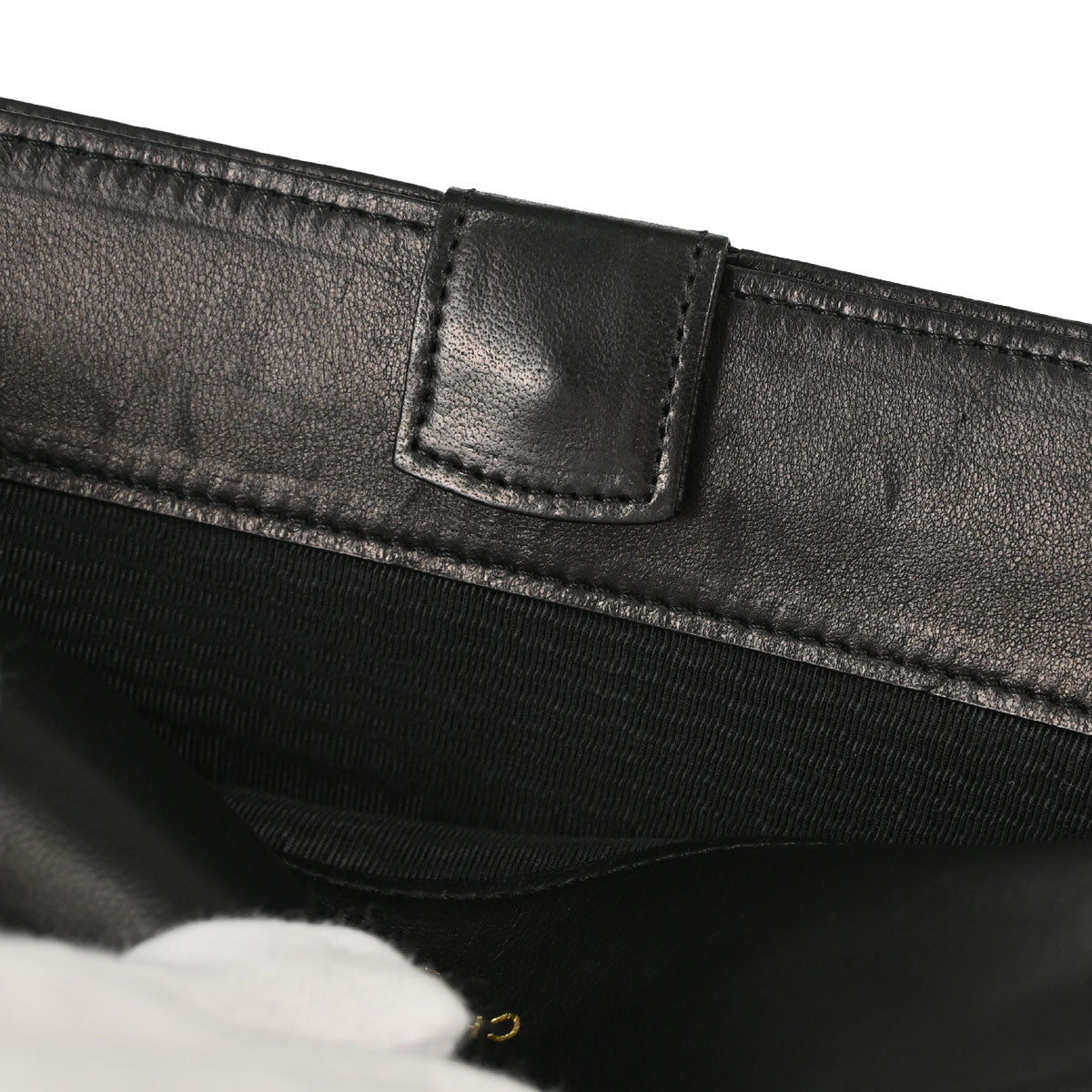 Chanel Black Lambskin Bicolore Long Wallet
