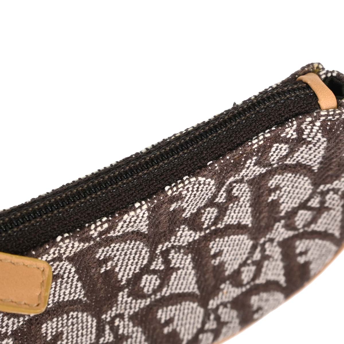Christian Dior Brown Trotter Saddle Coin Purse Wallet Mini Pouch