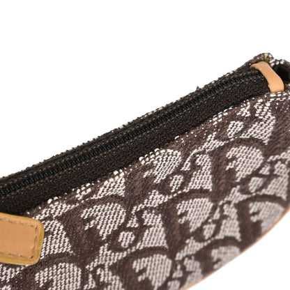 Christian Dior Brown Trotter Saddle Coin Purse Wallet Mini Pouch