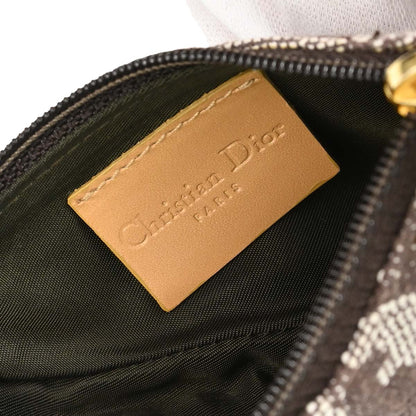 Christian Dior Brown Trotter Saddle Coin Purse Wallet Mini Pouch