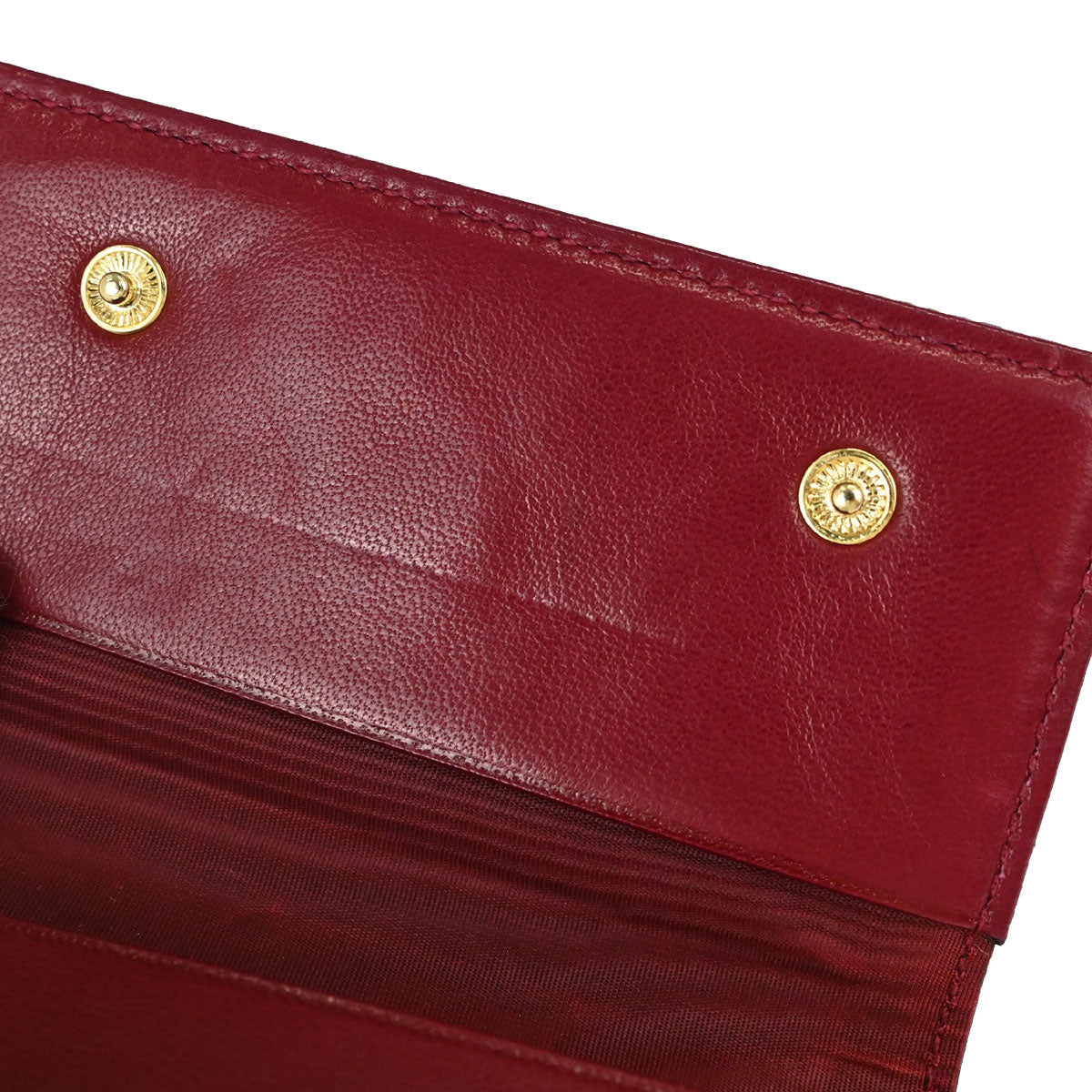 Chanel 1994-1996 Burgundy Caviar Six Hook Key Case Small Good