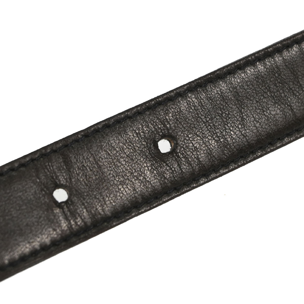 Chanel Black Gold CC Turnlock Leather Belt #65/26