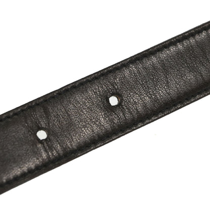 Chanel Black Gold CC Turnlock Leather Belt #65/26