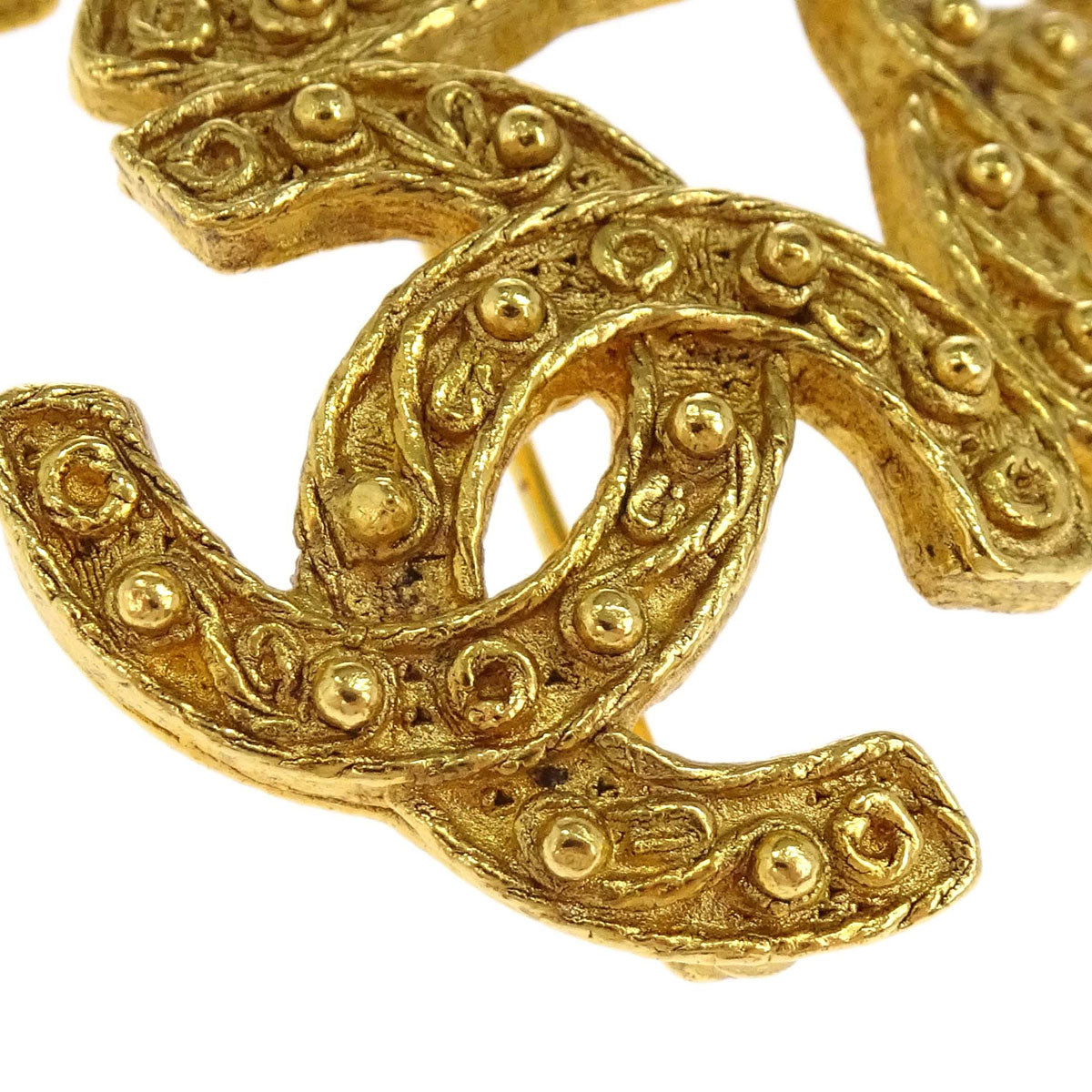 Chanel Gold Triple CC Brooch Pin 94A