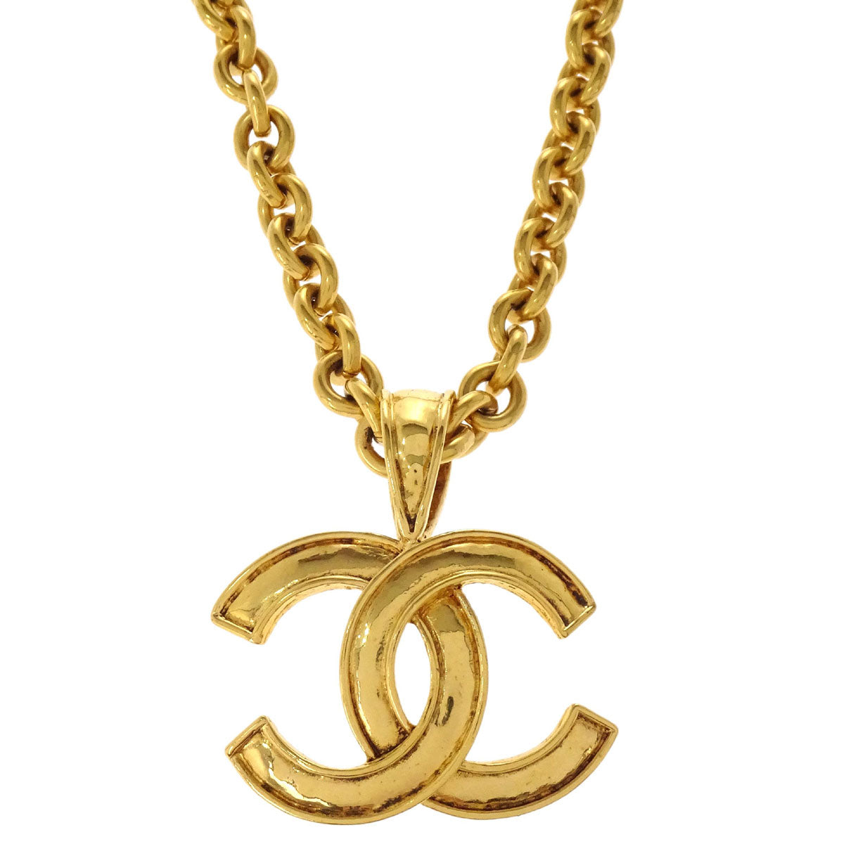Chanel Gold CC Pendant Necklace 94A