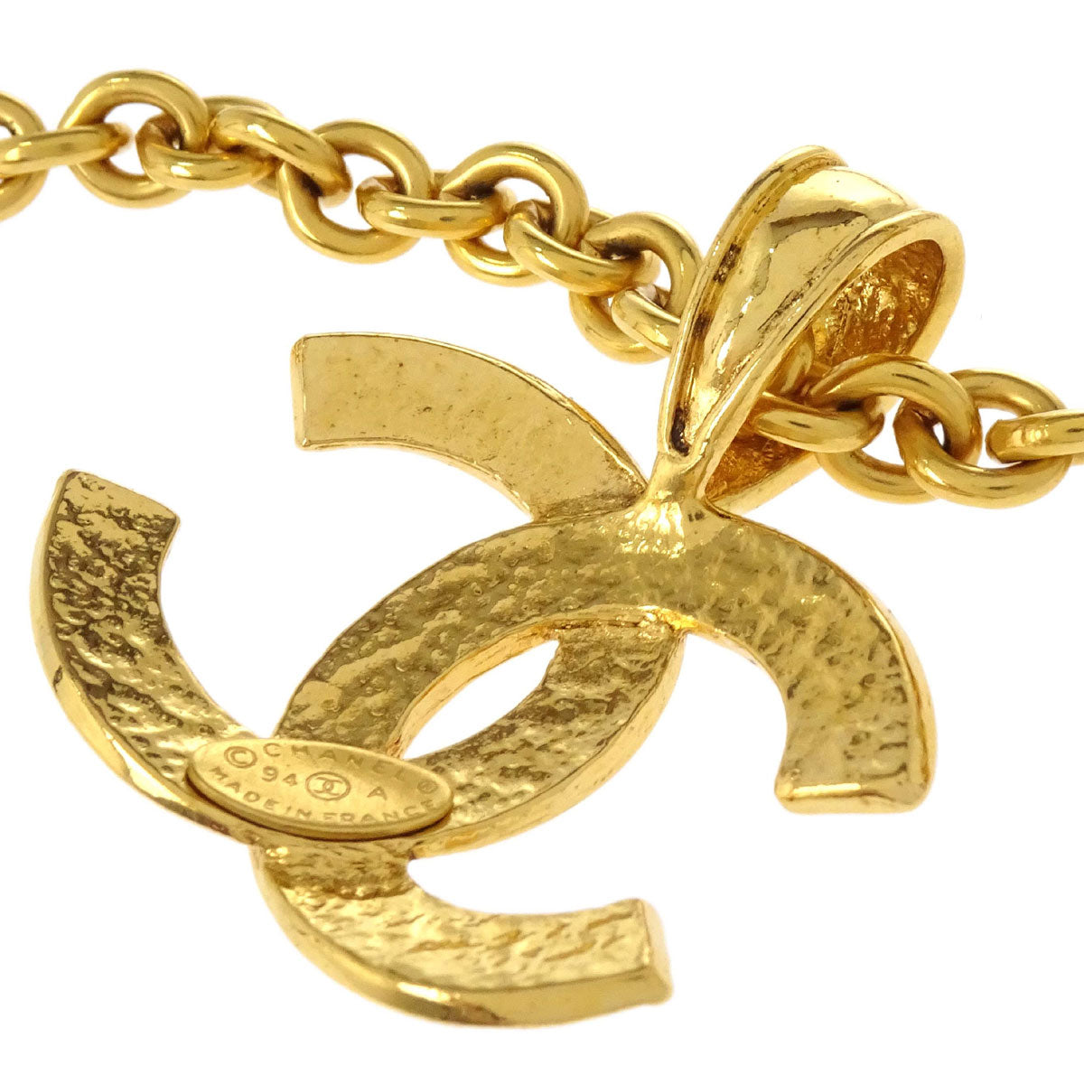 Chanel Gold CC Pendant Necklace 94A