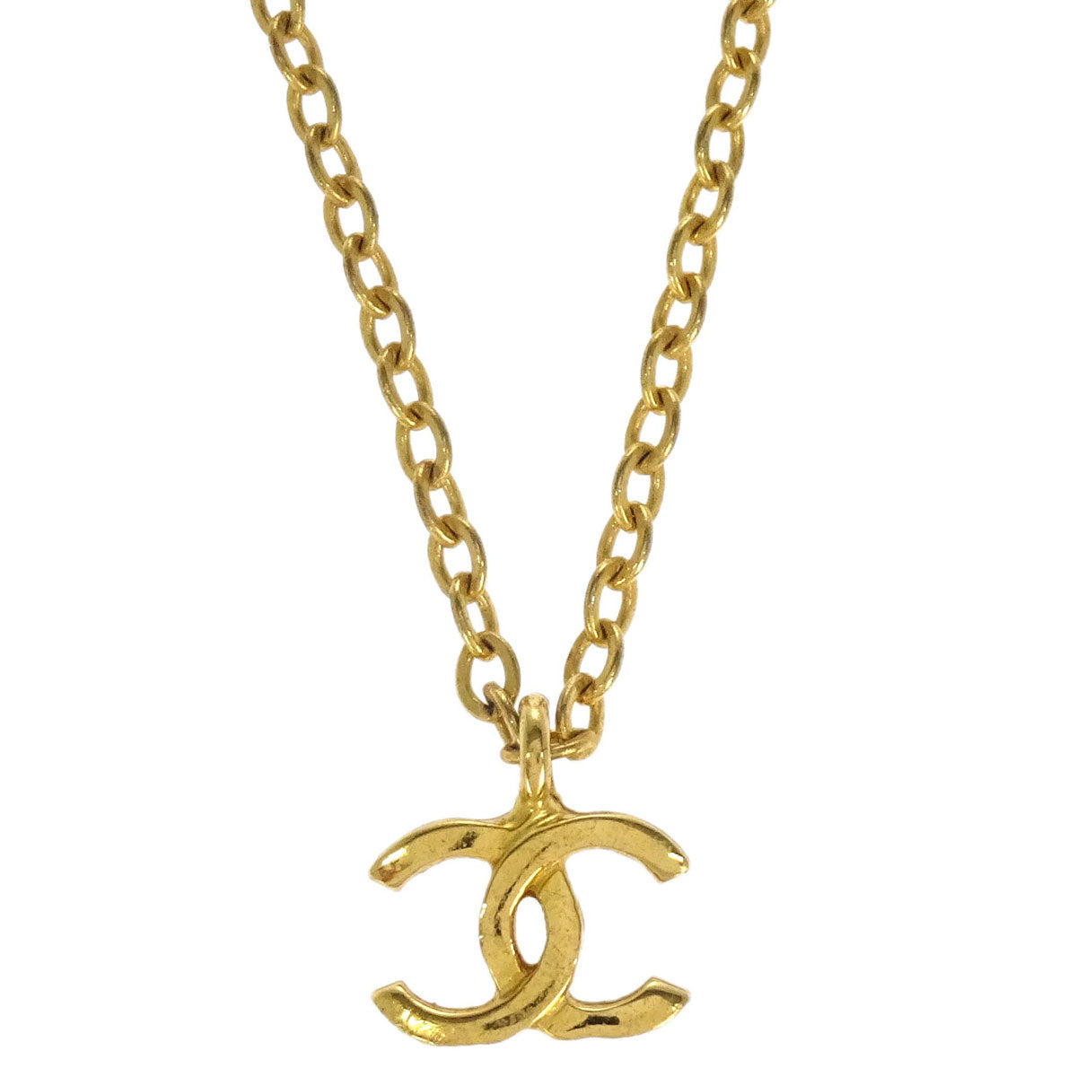 Chanel Gold CC Pendant Necklace 1982