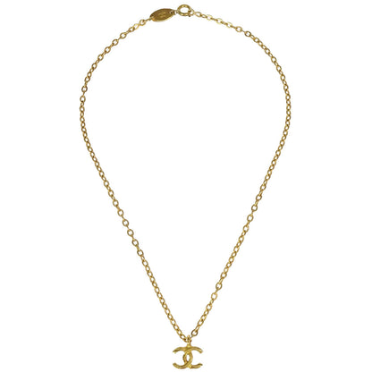Chanel Gold CC Pendant Necklace 1982