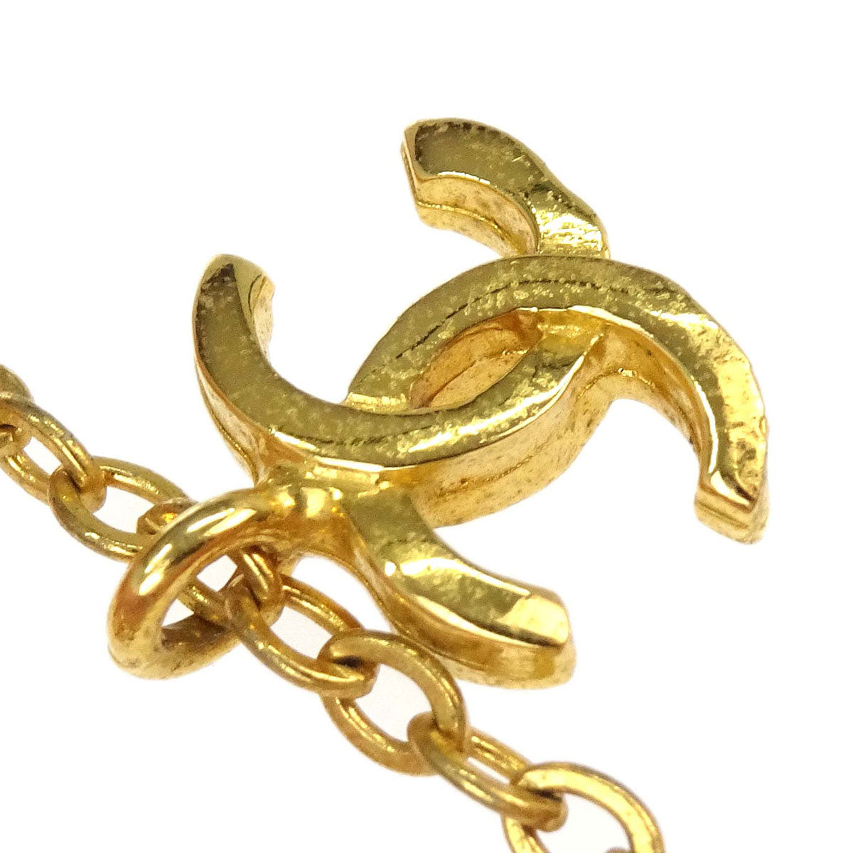 Chanel Gold CC Pendant Necklace 1982