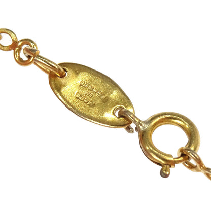 Chanel Gold CC Pendant Necklace 1982