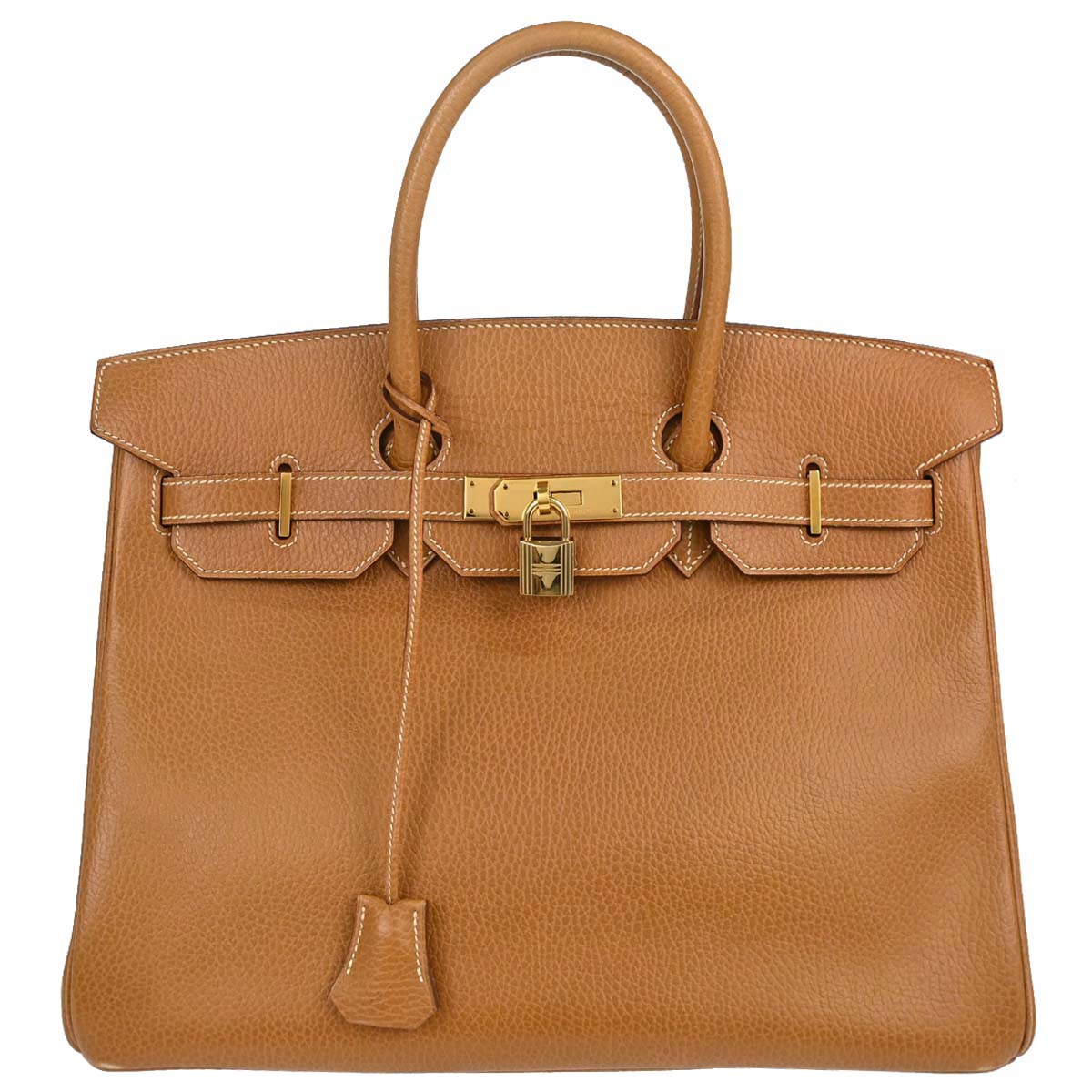 Hermes Natural Ardennes Birkin 35 Handbag