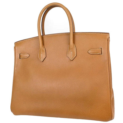 Hermes Natural Ardennes Birkin 35 Handbag