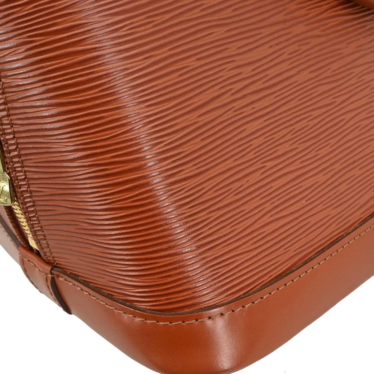 Louis Vuitton Brown Epi Alma Handbag M52143