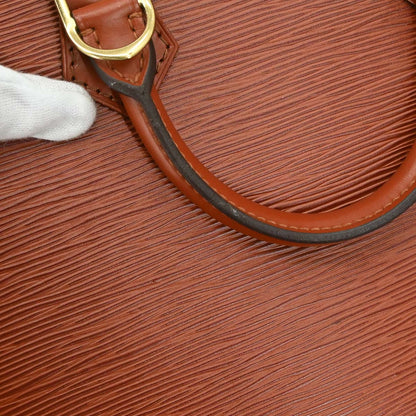 Louis Vuitton Brown Epi Alma Handbag M52143