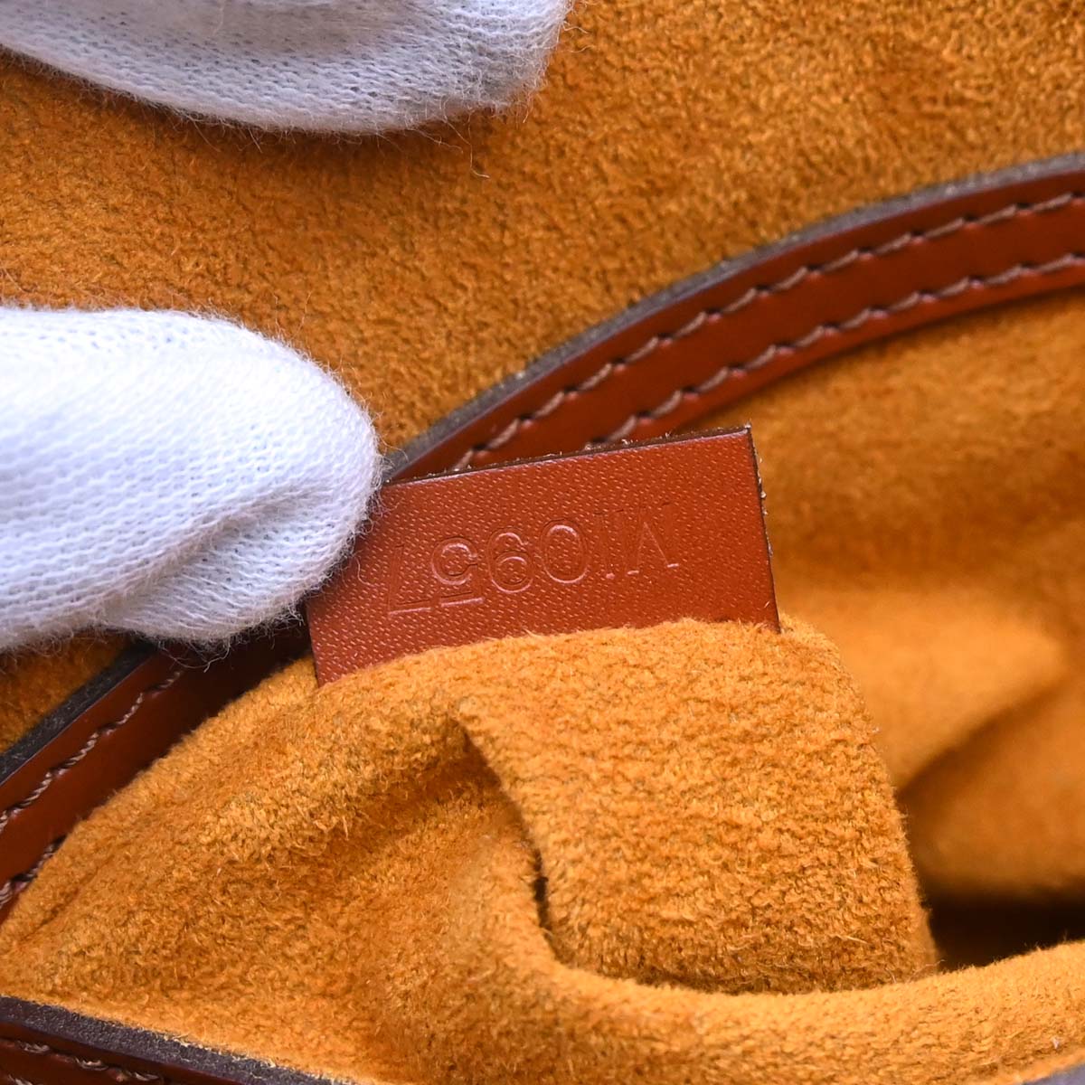 Louis Vuitton Brown Epi Alma Handbag M52143