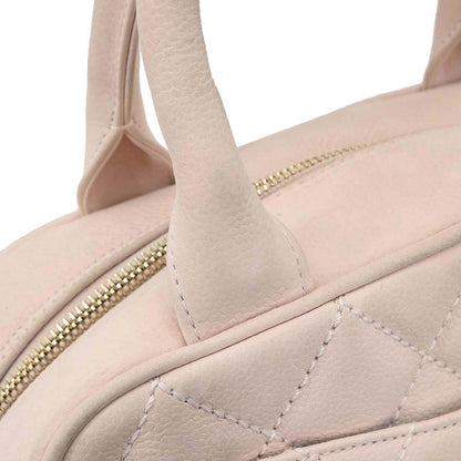 Chanel Light Pink Caviar Skin Bowling Bag 27