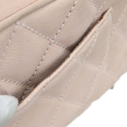 Chanel Light Pink Caviar Skin Bowling Bag 27