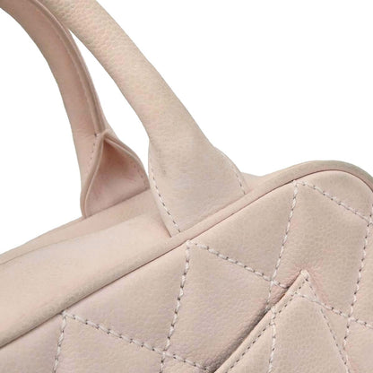 Chanel Light Pink Caviar Skin Bowling Bag 27