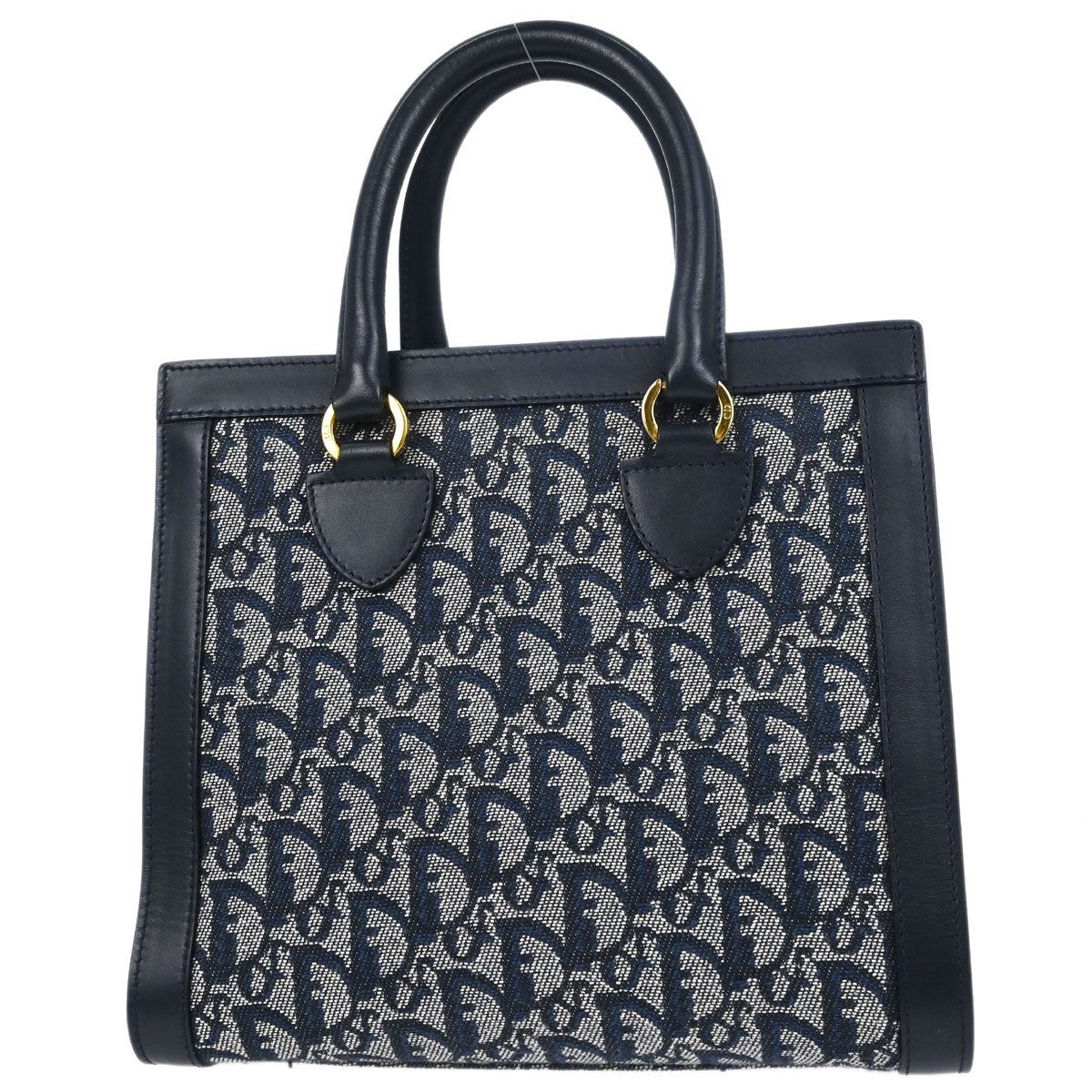 Christian Dior Navy Trotter Tote Handbag