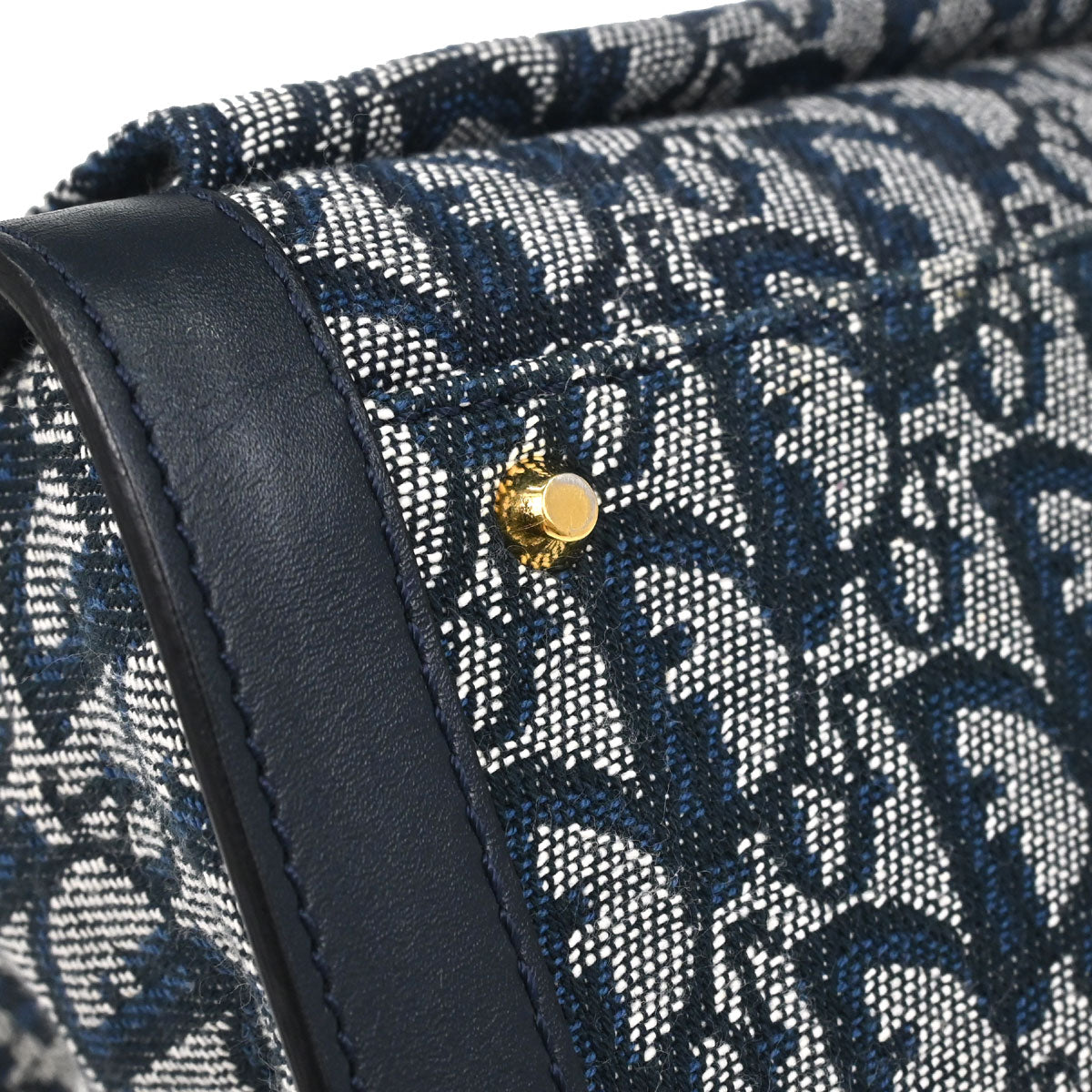 Christian Dior Navy Trotter Tote Handbag
