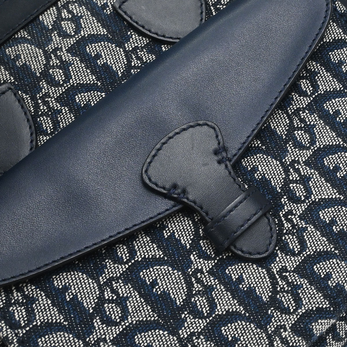 Christian Dior Navy Trotter Tote Handbag