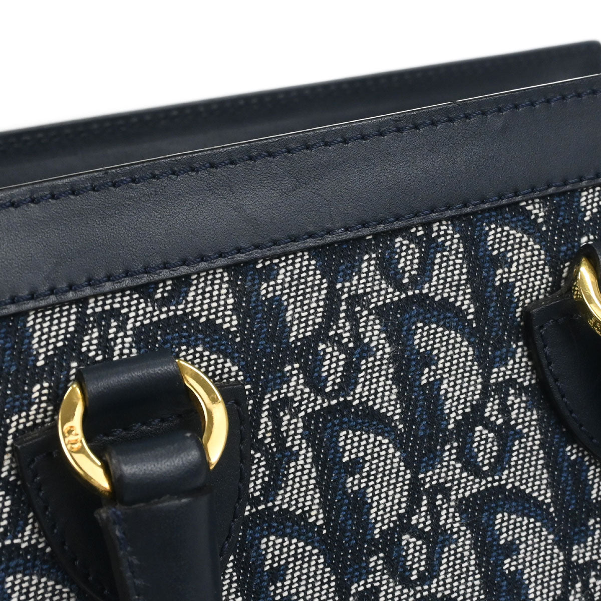 Christian Dior Navy Trotter Tote Handbag